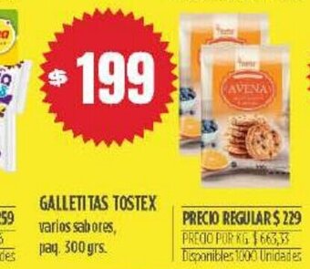 Supermercados Vea Galletitas Tostex oferta