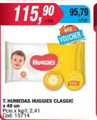 Maxiconsumo Huggies T. Humedas Classicas x 48 un oferta