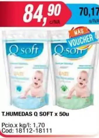 Maxiconsumo Q Soft T. Humedas x 50u oferta