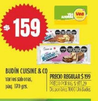 Supermercados Vea Budín Cuisine & Co oferta