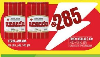 Supermercados Vea Yerba Amanda oferta