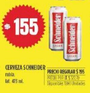 Supermercados Vea Cerveza Schneider oferta