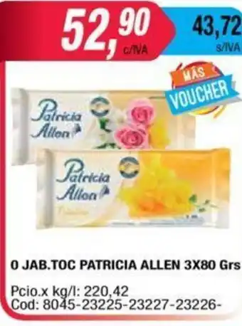 Maxiconsumo Patricia Allen O Jab. Toc 3x 80 grs oferta