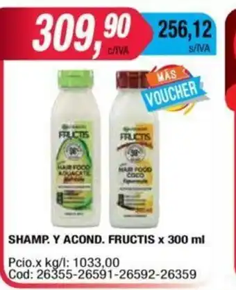 Maxiconsumo Fructis Shamp. Y Acond. x 300 ml oferta