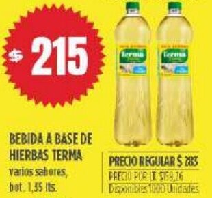Supermercados Vea Bebida a Base de Hierbas Terma oferta