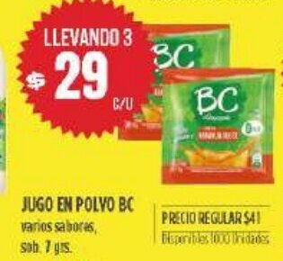 Supermercados Vea Jugo en Polvo BC oferta