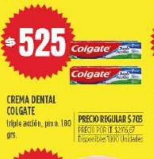 Supermercados Vea Crema Dental Colgate oferta