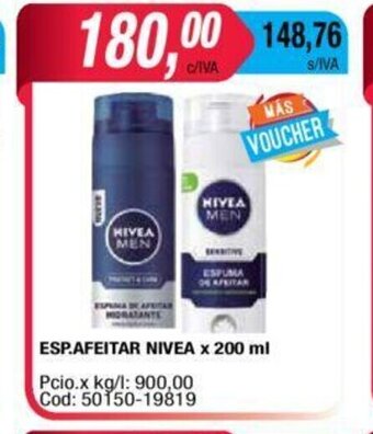 Maxiconsumo Nivea Esp. Afeitar x 200 ml oferta