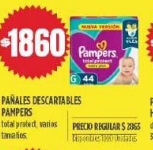 Supermercados Vea Pañales Descartables Pampers oferta