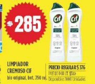 Supermercados Vea Limpiador Cremoso Cif oferta