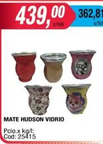 Maxiconsumo Mate Hudson Vidrio oferta