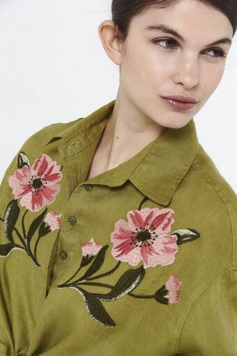 Vesna Camisa mill verde oferta