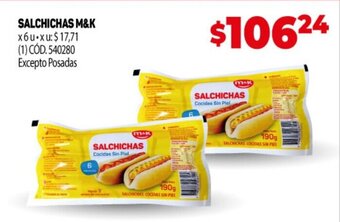 Makro Salchichas M&K oferta