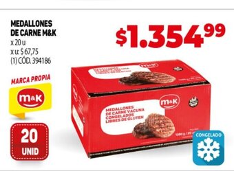 Makro Medallones De Carne M&K oferta