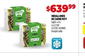 Makro Medallones de Carne Paty oferta