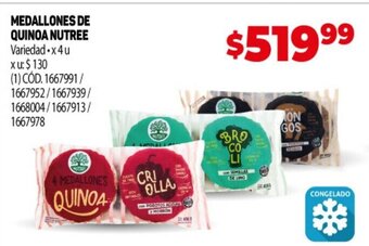 Makro Medallones de Quinoa Nutree oferta