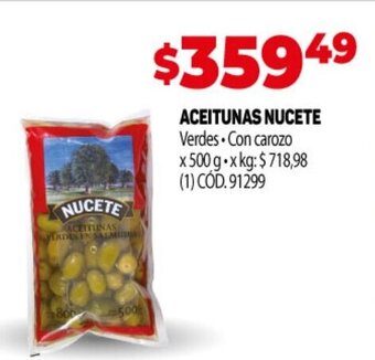 Makro Aceitunas Nucete oferta