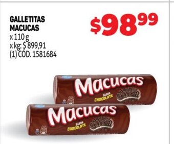 Makro Galletitas Macucas oferta