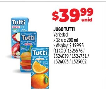 Makro Jugo Tutti oferta
