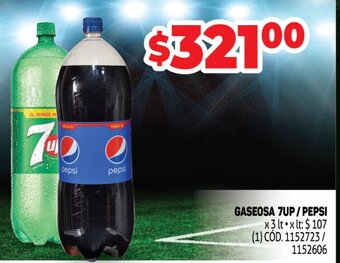 Makro Gaseosa 7up / Pepsi oferta