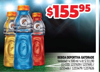 Makro Bebida Deportiva Gatorade oferta