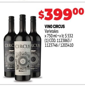 Makro Vino Circus oferta