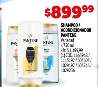 Makro Shampoo / Acondicionador Pantene oferta