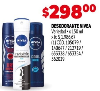 Makro Desodorante Nivea oferta