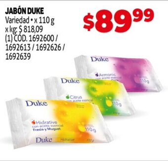 Makro Jabón Duke oferta