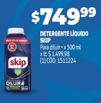 Makro Detergente Líquido Skip oferta