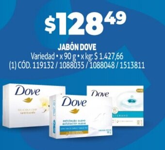 Makro Jabón Dove oferta