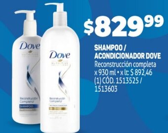 Makro Shampoo / Acondicionador Dove oferta