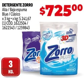 Makro Detergente Zorro oferta