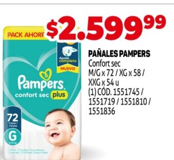 Makro Pañales Pampers oferta