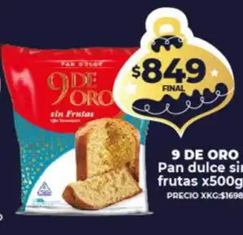 Supermayorista Vital 9 de oro pan dulce oferta