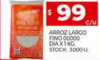 Supermercados DIA Arroz Largo Fino 00000 Dia x 1 kg oferta