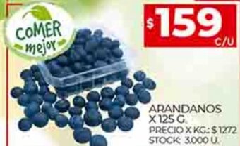 Supermercados DIA Arandanos x 125g oferta