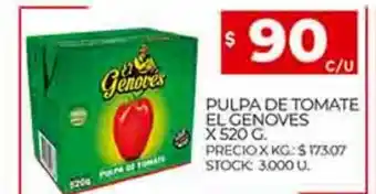 Supermercados DIA Pulpa de Tomate El Genoves x 520g oferta