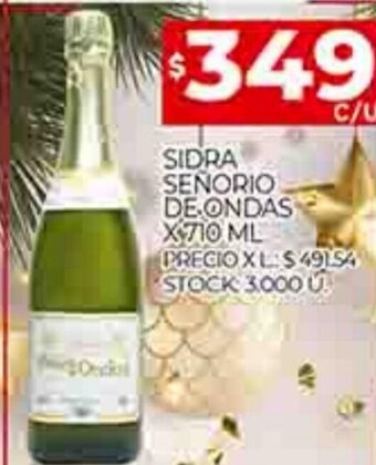 Supermercados DIA Sidra Senorio De Ondas x 710ml oferta