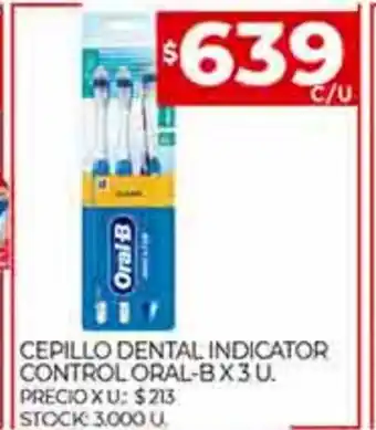 Cepillo Dental Indicator Control Oral-B x 3u