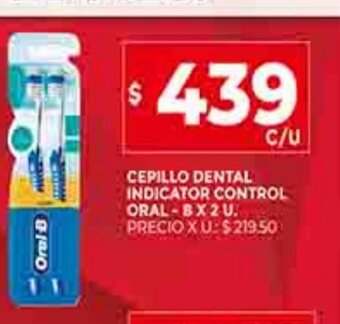 Supermercados DIA Cepillo Dental Indicator Control Oral-B x 2u oferta