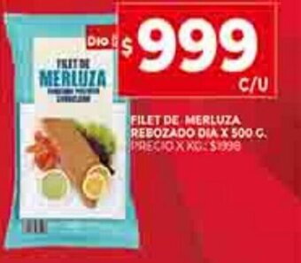Supermercados DIA Filet de Merluza Rebozado Dia x 500g oferta