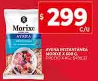 Supermercados DIA Avena Instantánea Morixe x 600g oferta