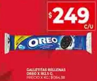 Supermercados DIA Galletitas Rellenas Oreo x 182.5g oferta