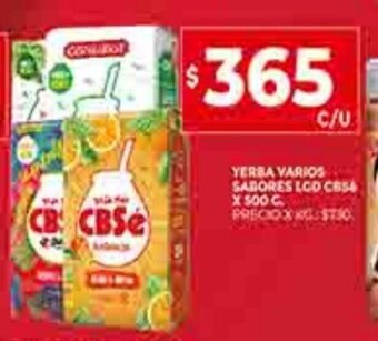 Supermercados DIA Yerba Varios Sabores LGd CBSE x 500g oferta