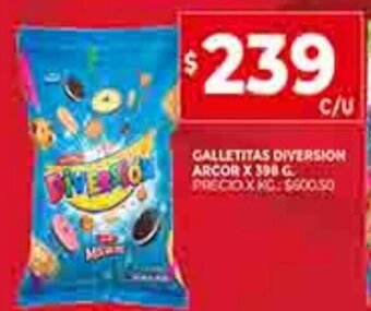 Supermercados DIA Galletitas Diversion Arcor x 398g oferta