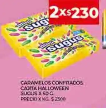 Supermercados DIA Caramelos Confitados Cajita Halloween Sucus x 50g oferta