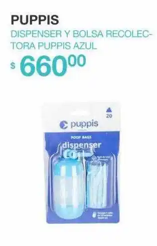 Puppis Puppsi dispenser y bolsa recolectora puppis azul oferta
