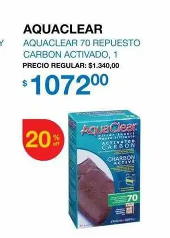 Puppis Aquaclear 70 repuesto carbon activado oferta