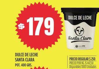 Supermercados Vea Dulce de leche santa clara oferta
